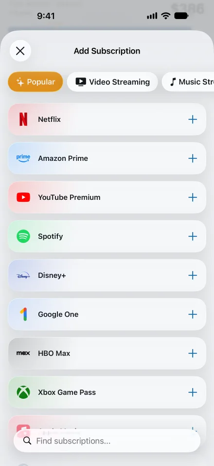 A Blips subscription showing the full price alongside your own share of it